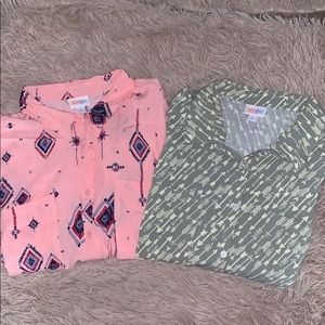 2 Lularoe Amy Tops